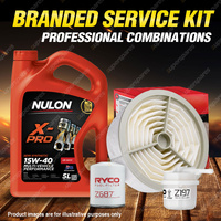 Ryco Oil Air Fuel Filter 5L XPR15W40 Service Kit for Toyota LiteAce YM30 YM35