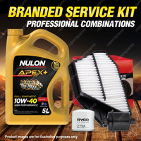 Ryco Oil Air Fuel Filter 5L APX10W40 Service Kit for Honda Odyssey RA 2.2 2.3L