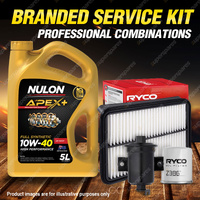 Ryco Oil Air Fuel Filter 5L APX10W40 Service Kit for Toyota Sprinter 1.8L 4Cyl