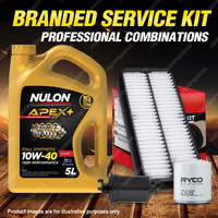 Ryco Oil Air Fuel Filter 5L APX10W40 Service Kit for Suzuki Vitara SE416 Air/S