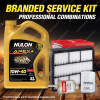 Ryco Oil Air Fuel Filter 5L APX10W40 Service Kit for Mitsubishi Magna TJ II 3.5