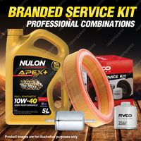 Ryco Oil Air Fuel Filter 5L APX10W40 Service Kit for Volkswagen Polo 6N 96-00