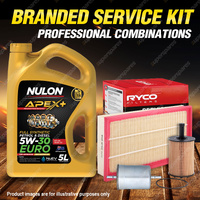 Ryco Oil Air Fuel Filter 5L APX5W30C3 Service Kit for Volkswagen Bora Golf 1J V6