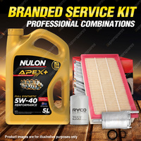 Ryco Oil Air Fuel Filter 5L APX5W40 Service Kit for Volkswagen Beetle 9C 2.0L