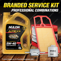 Ryco Oil Air Fuel Filter 5L APX5W40 Oil Service Kit for Volkswagen Polo 6N 1.4L