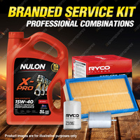 Ryco Oil Air Fuel Filter 5L XPR15W40 Service Kit for Volkswagen Golf Cabriolet