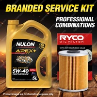 Ryco Oil Filter 5L APX5W40 Engine Oil Service Kit for Bmw M3 E36 6cyl 3.2L 96-00