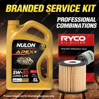 Ryco Oil Filter 5L APX5W30D1 Engine Oil Service Kit for Volvo C70 NK53 T5 5cyl