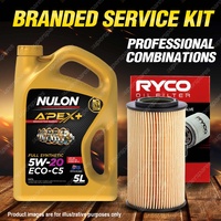 Ryco Oil Filter 5L APX5W20C5 Engine Oil Service Kit for Hyundai Grandeur