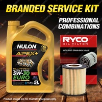 Ryco Oil Filter 5L APX5W30C3 Engine Oil Service Kit for Holden Astra AH 07-09
