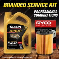 Ryco Oil Filter Nulon 5L APX5W40 Engine Oil Kit for Volkswagen Passat 3C Cc 3CC