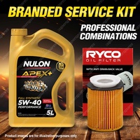 Ryco Oil Filter Nulon 5L APX5W40 Engine Oil Kit for Mercedes Benz Cla200 Cla250