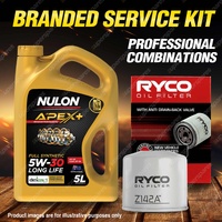 Ryco Oil Filter Nulon 5L APX5W30D1 Eng. Oil Kit for Mitsubishi Grandis BA MIVEC