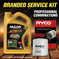 Ryco Oil Filter 5L APX5W30C3 Eng. Oil Service Kit for Holden Astra AH Combo Van