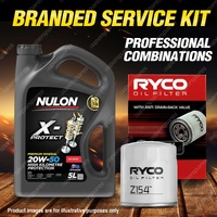 Ryco Oil Filter Nulon 5L PRO20W50 Engine Oil Kit for Toyota Lexcen KT MT PT