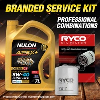 Ryco Oil Filter 7L APX5W40D2 Engine Oil Service Kit for Fiat 500 150 Punto