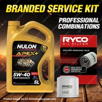 Ryco Oil Filter 5L APX5W40 Engine Oil Service for Nissan 200Sx S15 Turbo