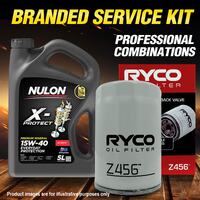 Ryco Oil Filter 5L PRO15W40 Engine Oil Service for Mitsubishi Verada KL KJ KH KF