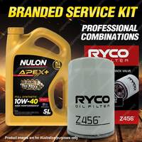 Ryco Oil Filter 5L APX10W40 Engine Oil Service for Mitsubishi Verada KL KJ KH V6