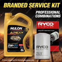 Ryco Oil Filter 5L APX5W30A5 Engine Oil Service Kit for Jaguar S X Type X400 V6