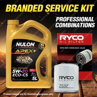 Ryco Oil Filter 5L APX5W20C5 Eng. Oil Service Kit for Mazda Mazda 6 GH 4cyl 2.5L