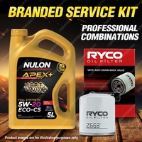 Ryco Oil Filter Nulon 5L APX5W20C5 Engine Oil Kit for Chrysler Sebring JS 4cyl