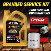 Ryco Oil Filter 5L APX5W20C5 Engine Oil Service Kit for Suzuki Swift AZH416