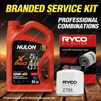 Ryco Oil Filter Nulon 5L XPR10W40 Engine Oil Kit for Ford Capri Festiva Laser