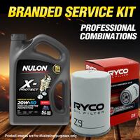 Ryco Oil Filter 5L PRO20W50 Engine Oil Kit for Ford Cortina Fairlane Falcon