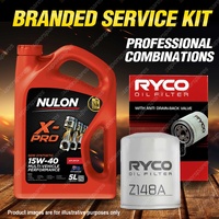 Ryco Oil Filter 5L XPR15W40 Eng. Oil Service Kit for Mazda E1800 E2000 Ezyloader