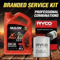 Ryco Oil Filter 5L XPR15W40 Eng Oil Service Kit for Nissan 300C 300ZX Maxima J30