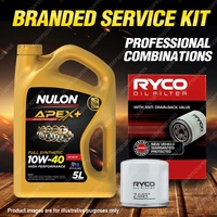 Ryco Oil Filter 5L APX10W40 Eng. Oil Service Kit for Daihatsu Terios J100 Petrol