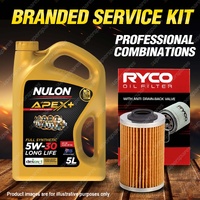 Ryco Oil Filter 5L APX5W30D1 Eng. Oil Service Kit for Holden Commodore VE VF VZ