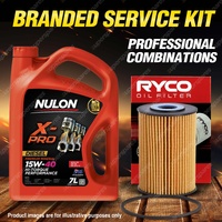 Ryco Oil Filter 7L XPRHD15W40 Eng. Oil Service Kit for Nissan Navara D22 3.0L TD