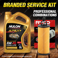 Ryco Oil Filter 5L APX5W30D1 Engine Oil Service Kit for Jeep Wrangler JK 3.6L V6