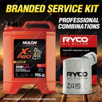 Ryco Oil Filter 10L XPRHD15W40 Eng. Oil Service Kit for Mazda T3500 T4000 T4600