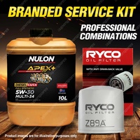Ryco Oil Filter 10L APX5W30C34 Eng Oil Service Kit for Nissan Pathfinder R51 3.0