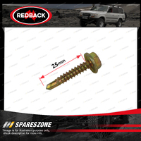 1 piece of Redback Screw - Length 25mm Self Drilling Metal Hex 10-16