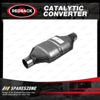 Redback Petrol Oval Ceramic Catalytic Converter - Euro IV In/Out 2-1/2" CPSI 400