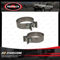 2 pieces of Redback Brand Accuseal Stack Clamps - 80mm Stainless Steel