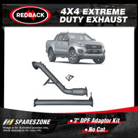 Redback 3" DPF Adaptor Kit No Cat for Ford Ranger PX Mk2 PX MK3 PX2 PX3 3.2L