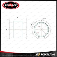 Redback Diesel Particulate Filter for Mitsubishi Rosa BE Bus 4M50 4.9L 2008-On