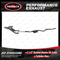 Redback 2 1/2" System Reuse OE Cats for Holden Calais Commodore VS Manual IRS