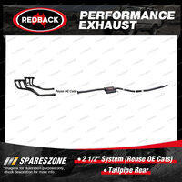 Redback 2 1/2" System Reuse OE Cats for Holden Commodore VT VX VY 6Cyl 1997-2004