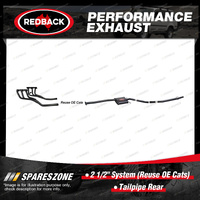 Redback 2 1/2" System Reuse OE Cats for Holden Commodore VU VY 6Cyl 2000-2004