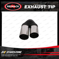Redback Exhaust Tip Y-Piece 2-1/4" In 2x3" Out 9" Long for Ford Falcon AU