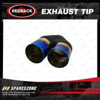 Redback Exhaust Tip Y-Piece - 63mm In Twin 89mm Out Double Wall Staggered