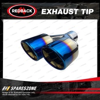 Redback Exhaust Tip Y-Piecet - RH 63mm 2 1/2" Inlet 101mm 4" Outlet Length 228mm