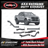 Redback Extreme Duty 3" Exhaust for Ford Ranger PX PX2 PX3 3.2L 2016-2022