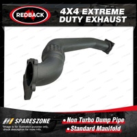 Redback Extreme Duty 3" Engine Pipe for Toyota Landcruiser HZJ80R 4.2 1H-Z 90-98